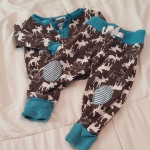 Mud Pie 3-6 Month Moose Outfit